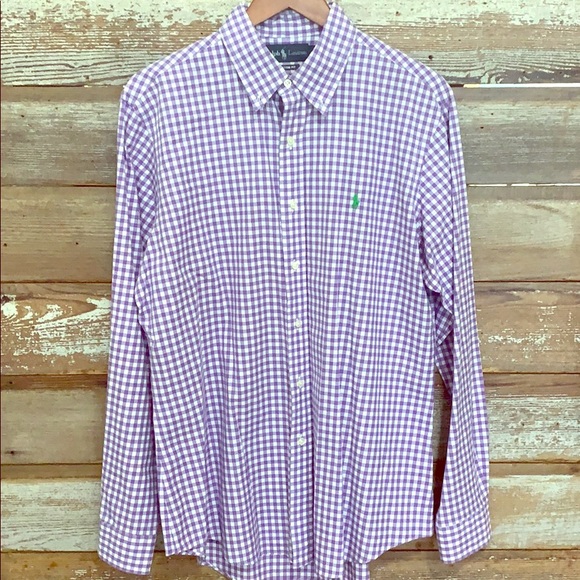 Ralph Lauren Other - Ralph Lauren purple gingham longsleeve shirt